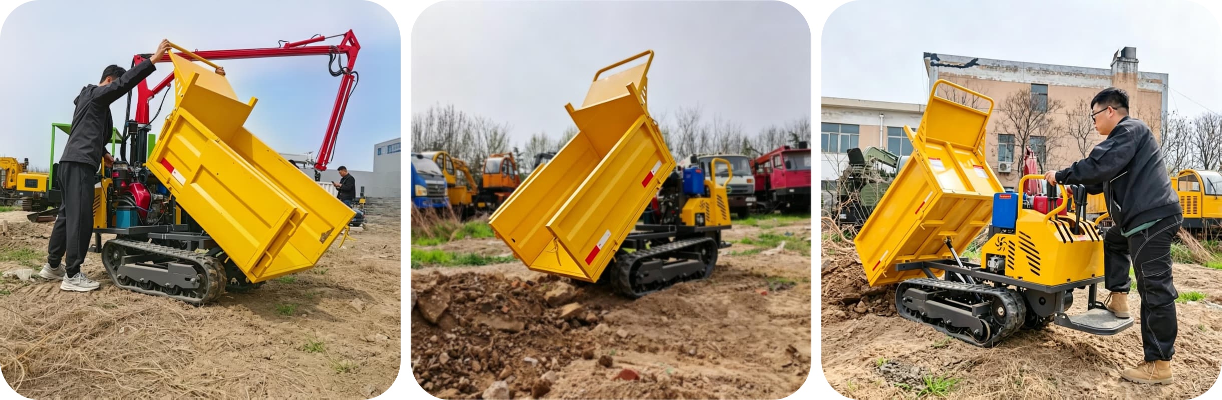 0.8T मिनी क्रॉलर डम्पर