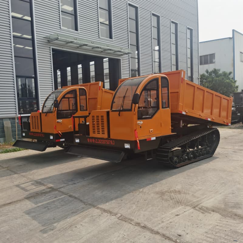 شاحنة قلابة مجنزرة مطاطية سعة 8 أطنان