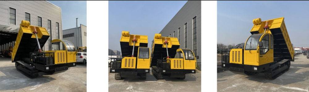 شاحنة قلابة مجنزرة فولاذية سعة 15 طنًا