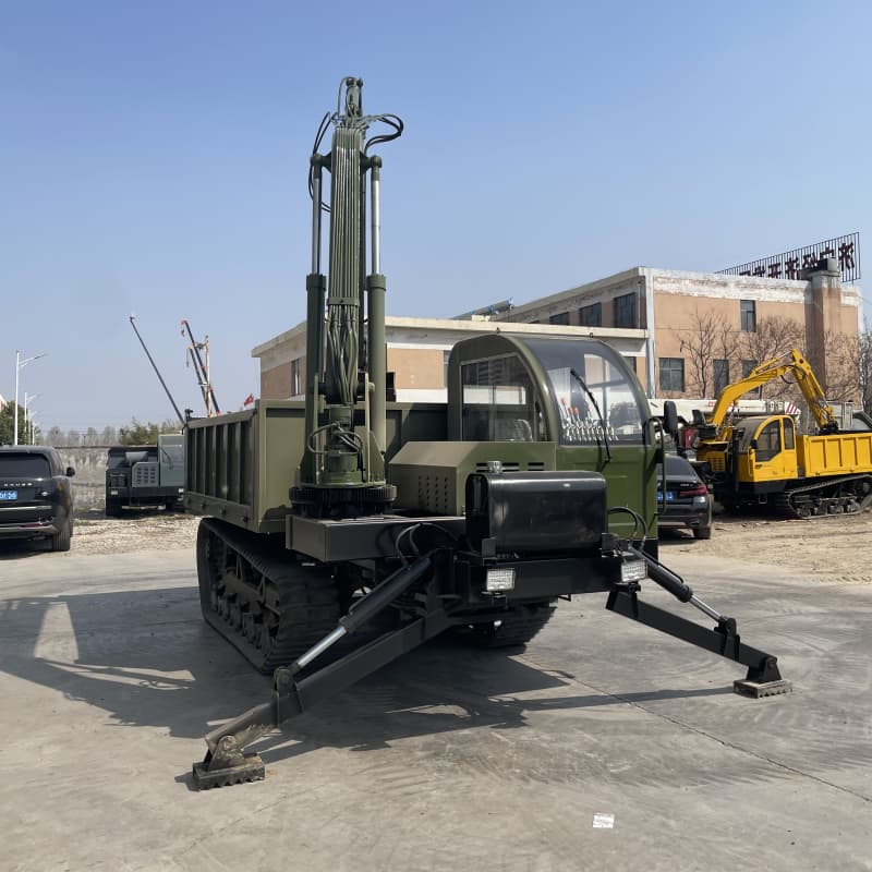 Excavadora sobre camión de 10 toneladas