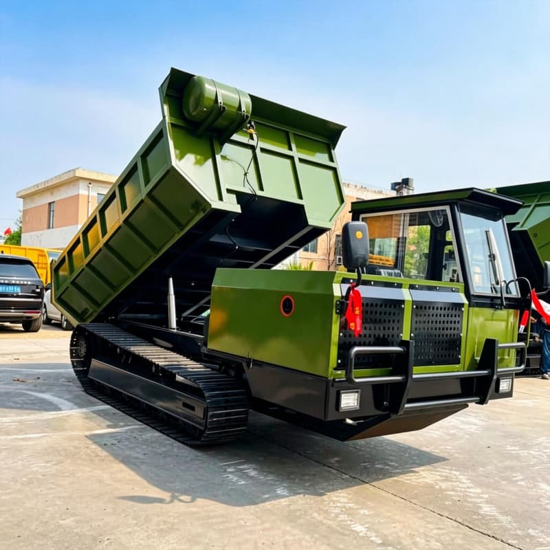 15-тонный стальной гусеничный самосвал