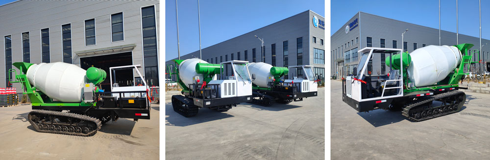 Бетоносмеситель на гусеничном ходу объемом 4 кубических метра