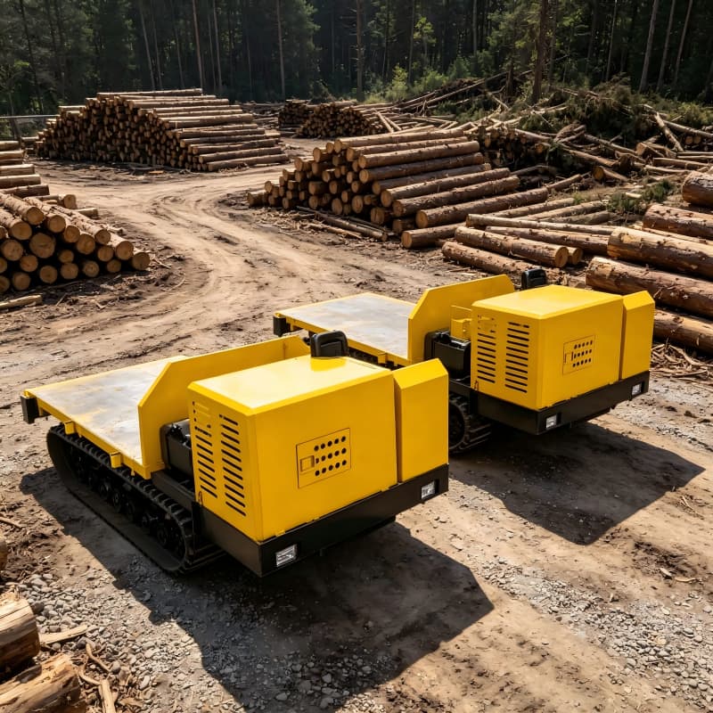 Dumper forestier à chenilles de 5 tonnes
