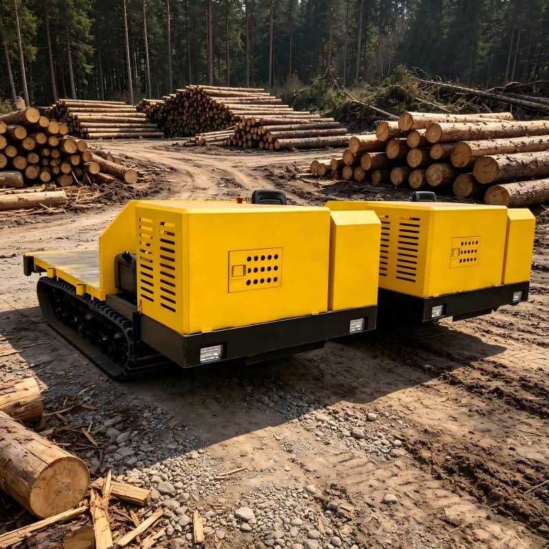 Dumper forestier à chenilles de 5 tonnes