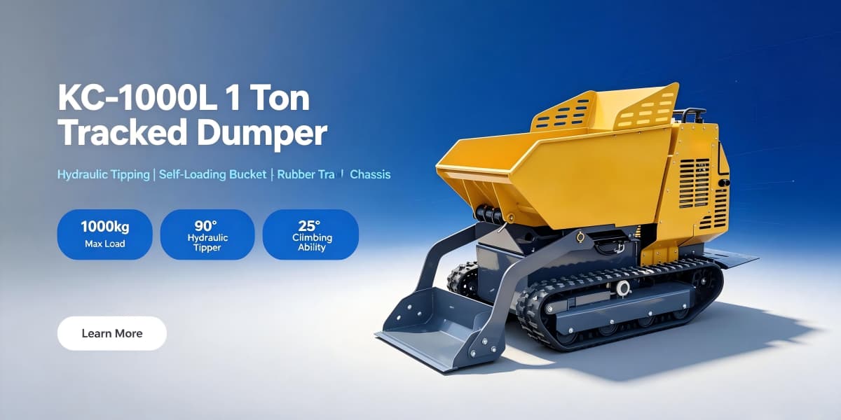 قلاب هيدروليكي بمسارات حمولة 1 طن