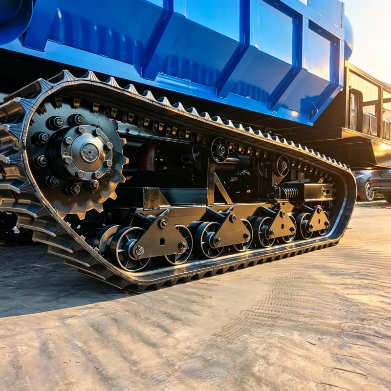 Crawler dumper with Discharge Port