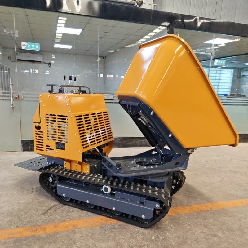 شاحنة قلابة تدور بزاوية 180 درجة