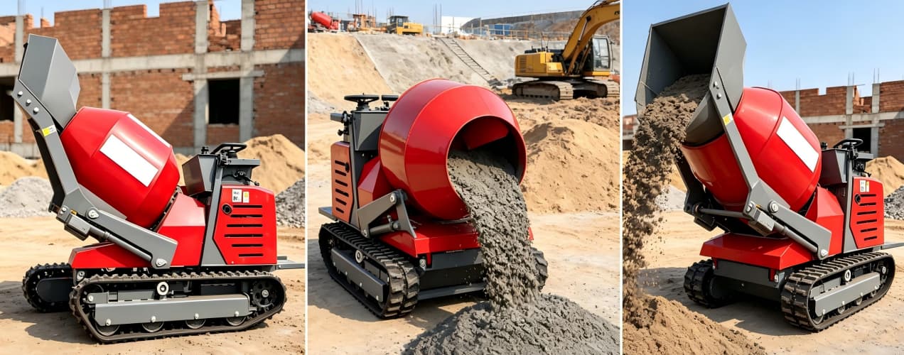 Mezcladora de Concreto Oruga 500L