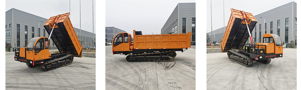 شاحنة قلابة مجنزرة سعة 15 طنًا