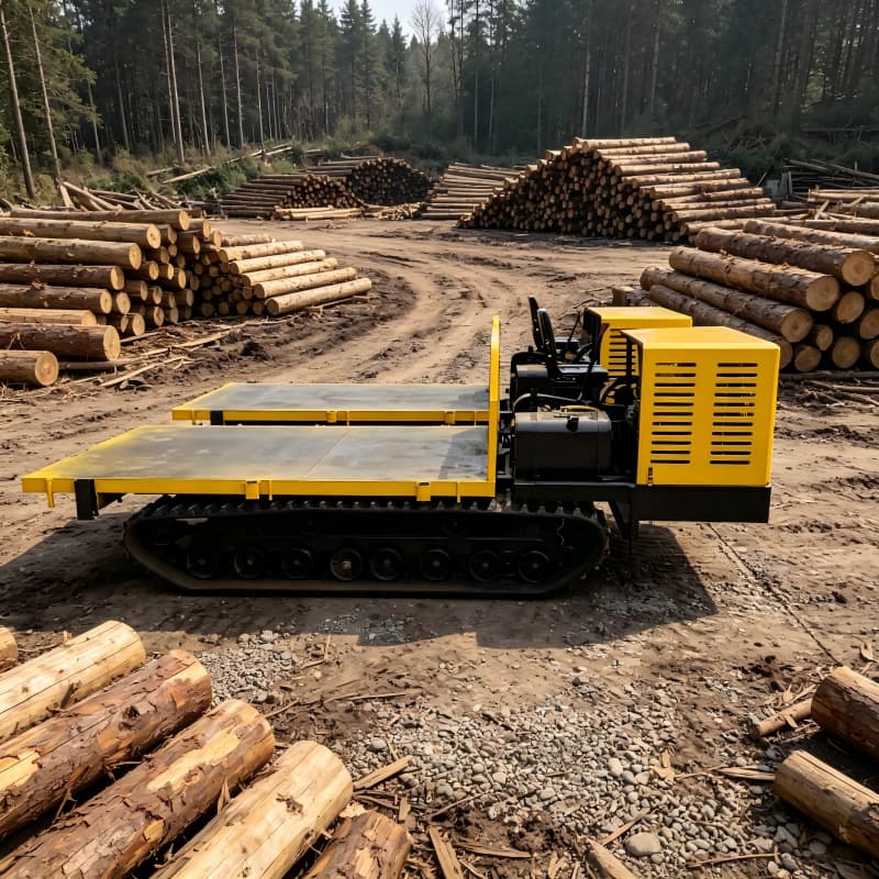 Dumper forestier à chenilles de 5 tonnes
