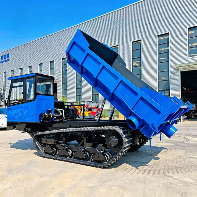 Crawler dumper with Discharge Port