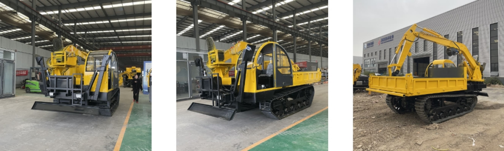 لودر حفار خلفي زاحف لجميع التضاريس سعة 10 أطنان