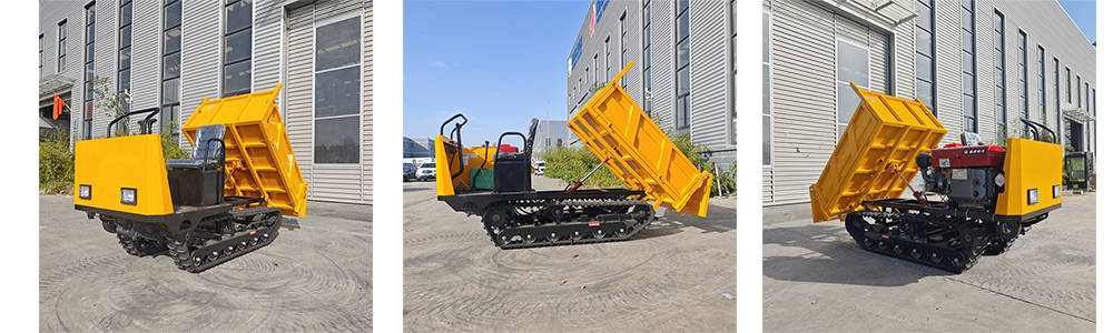 شاحنة قلابة مجنزرة سعة 2 طن