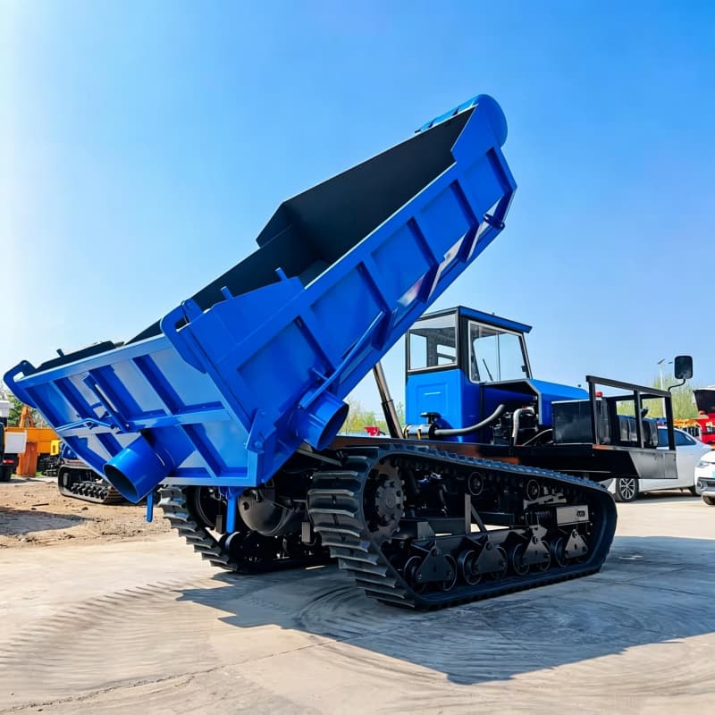 Crawler dumper with Discharge Port