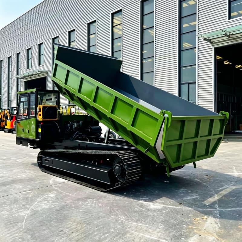 15-тонный стальной гусеничный самосвал