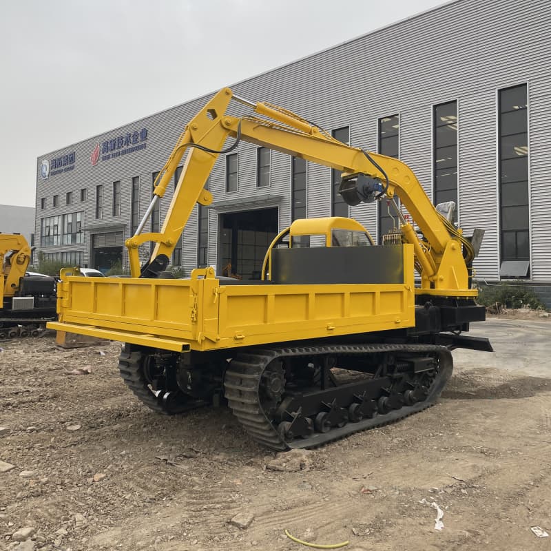 لودر حفار خلفي زاحف لجميع التضاريس سعة 10 أطنان