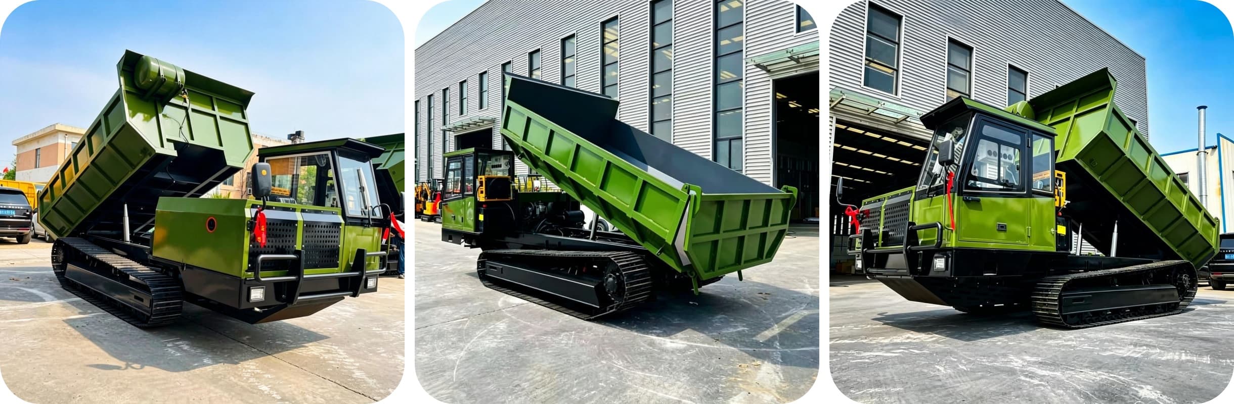 15-тонный стальной гусеничный самосвал