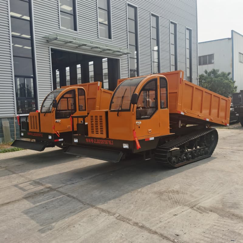 شاحنة قلابة مجنزرة مطاطية سعة 8 أطنان