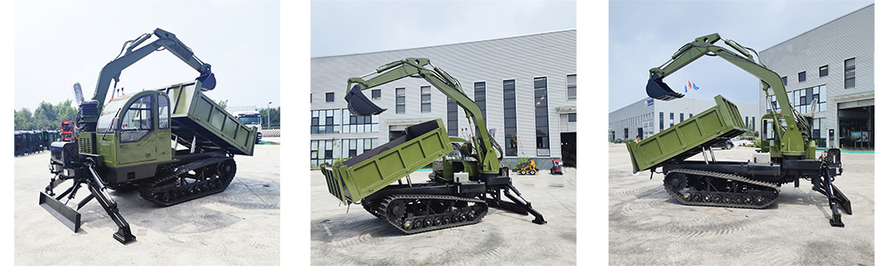 حفارة مثبتة على شاحنة زاحفة سعة 8 أطنان