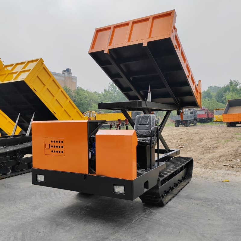Kuangcheng Machinery 5-ton crawler lift cargo box dump truck