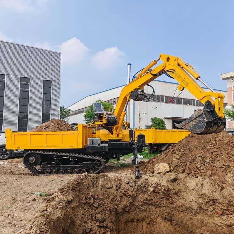 Ekskavator 8 Ton yang Dapat Disesuaikan yang Dipasang di Truk