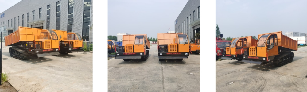 شاحنة قلابة مجنزرة مطاطية سعة 8 أطنان