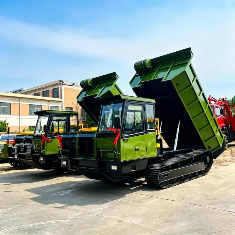 15-тонный стальной гусеничный самосвал