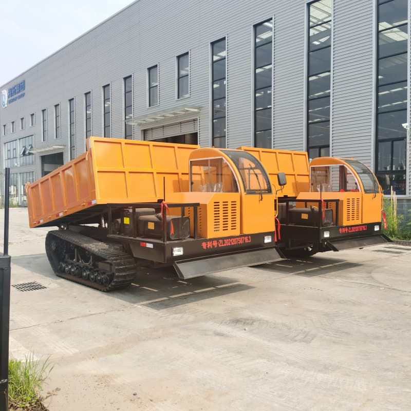 شاحنة قلابة مجنزرة مطاطية سعة 8 أطنان