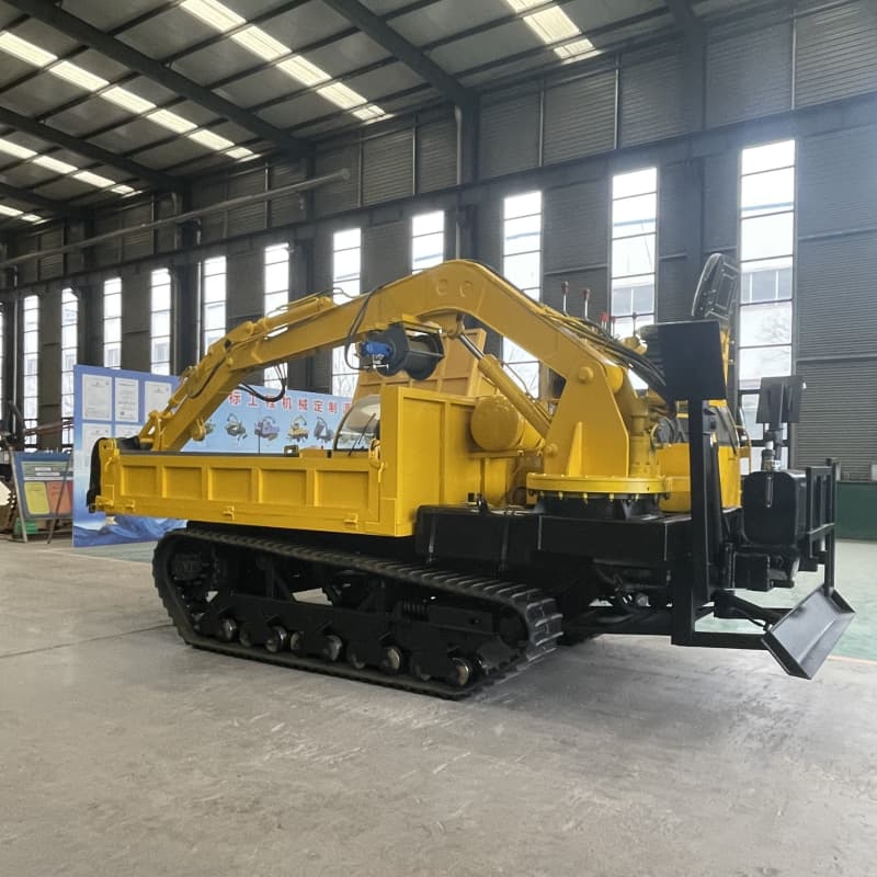 لودر حفار خلفي زاحف لجميع التضاريس سعة 10 أطنان