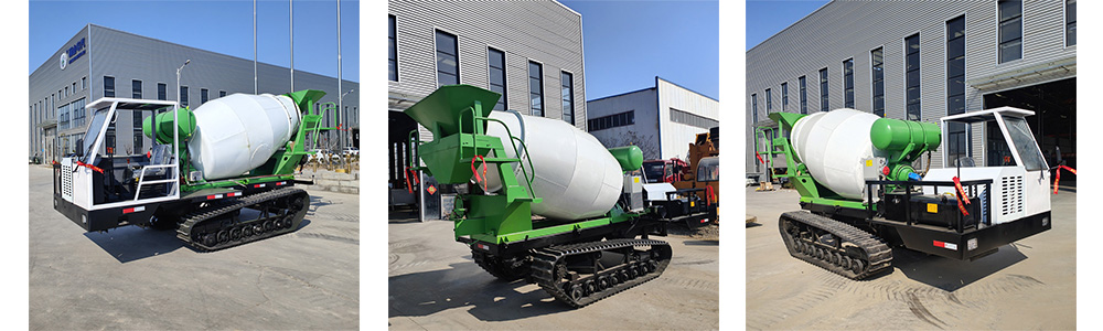 خلاطة خرسانة مجنزرة سعة 2 متر مكعب