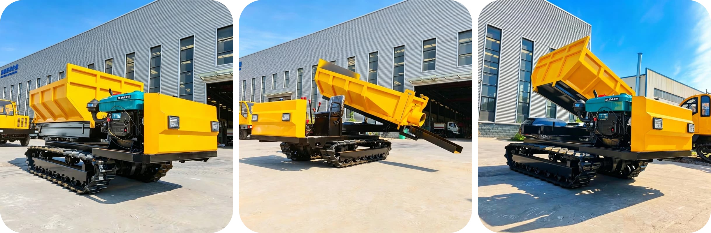 Dumper sur chenilles rotatif de 3 tonnes Dumper sur chenilles rotatif de 3 tonnes