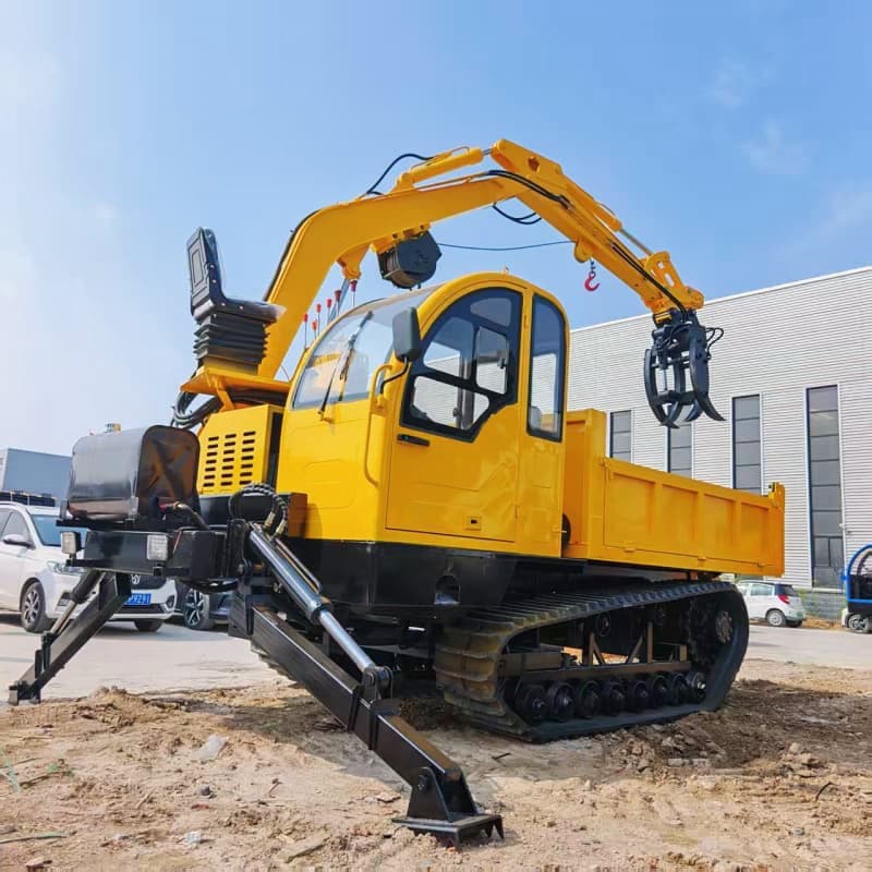 Ekskavator 8 Ton yang Dapat Disesuaikan yang Dipasang di Truk