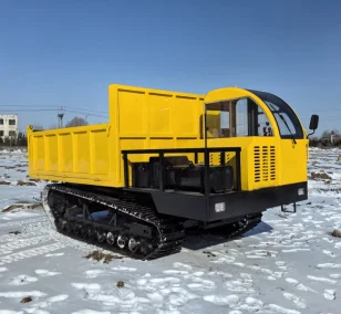 10-Ton Tracked Dump Truck Snow Test 