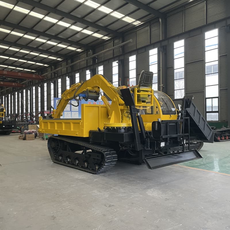 لودر حفار خلفي زاحف لجميع التضاريس سعة 10 أطنان