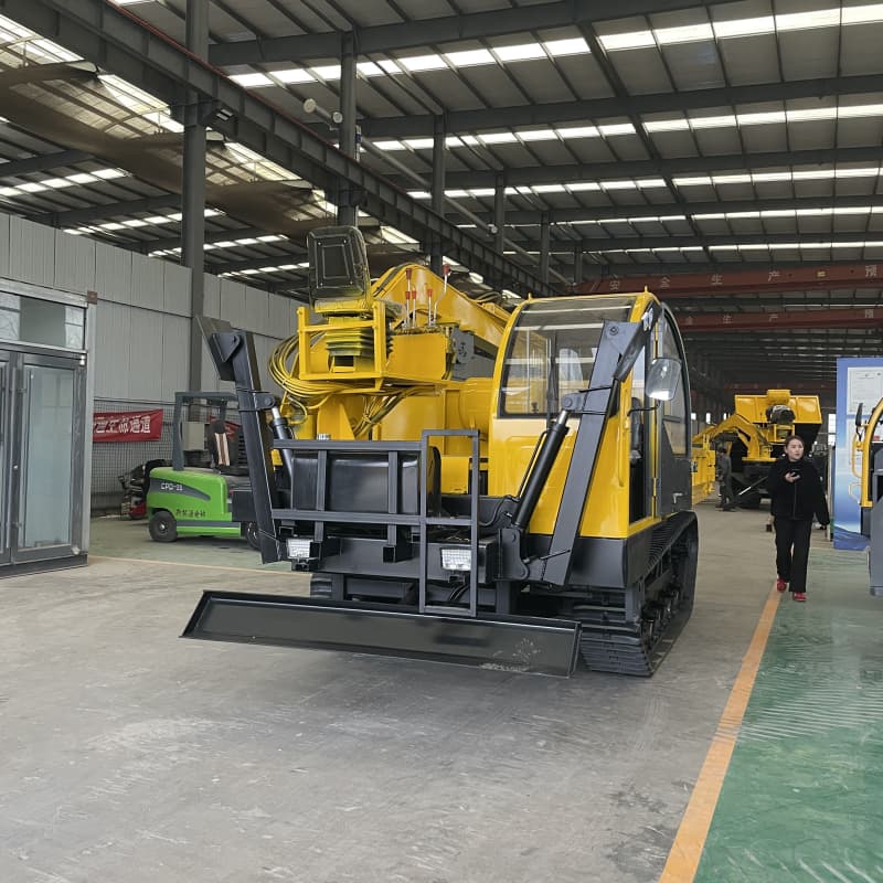 لودر حفار خلفي زاحف لجميع التضاريس سعة 10 أطنان