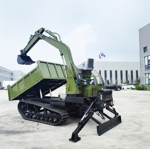 حفارة مثبتة على شاحنة زاحفة سعة 8 أطنان