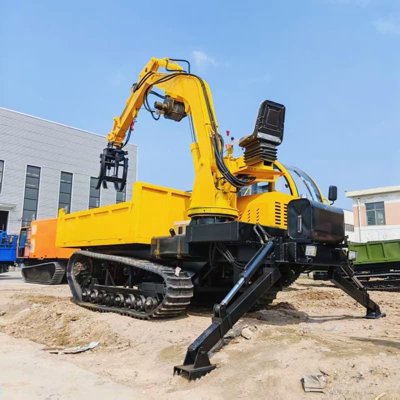 Ekskavator 8 Ton yang Dapat Disesuaikan yang Dipasang di Truk