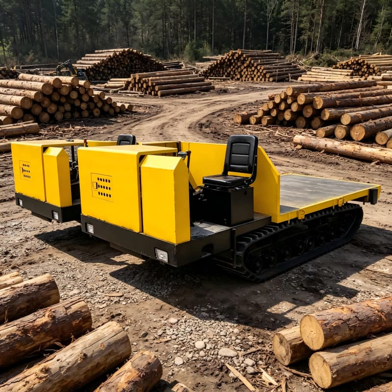 Dumper forestier à chenilles de 5 tonnes