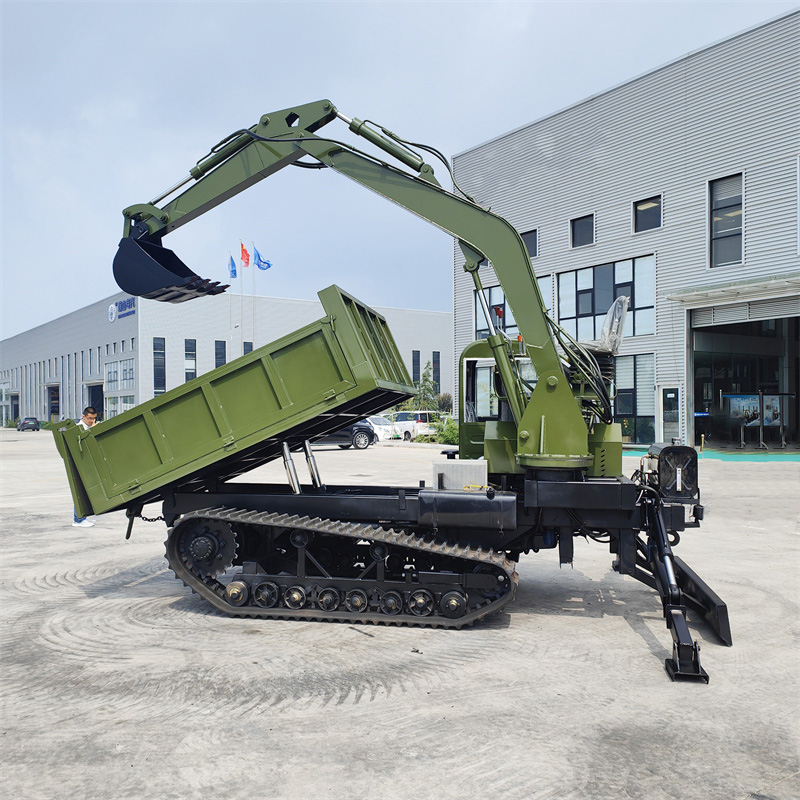حفارة مثبتة على شاحنة زاحفة سعة 8 أطنان