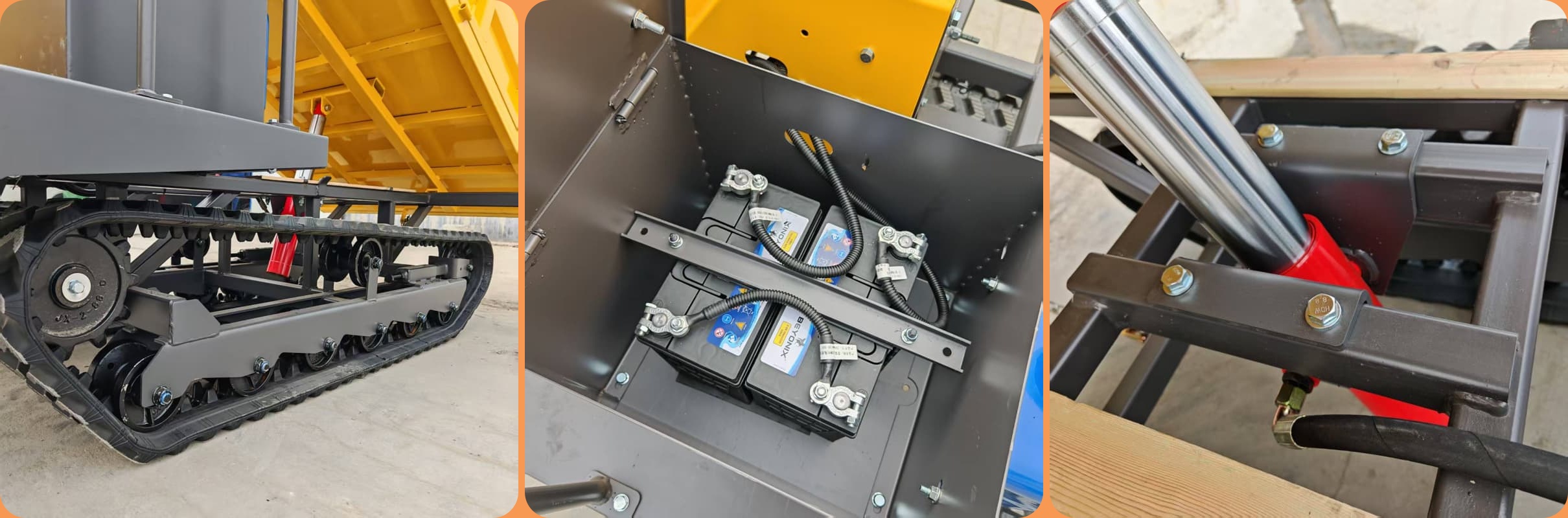 Dumper de orugas de 2 toneladas